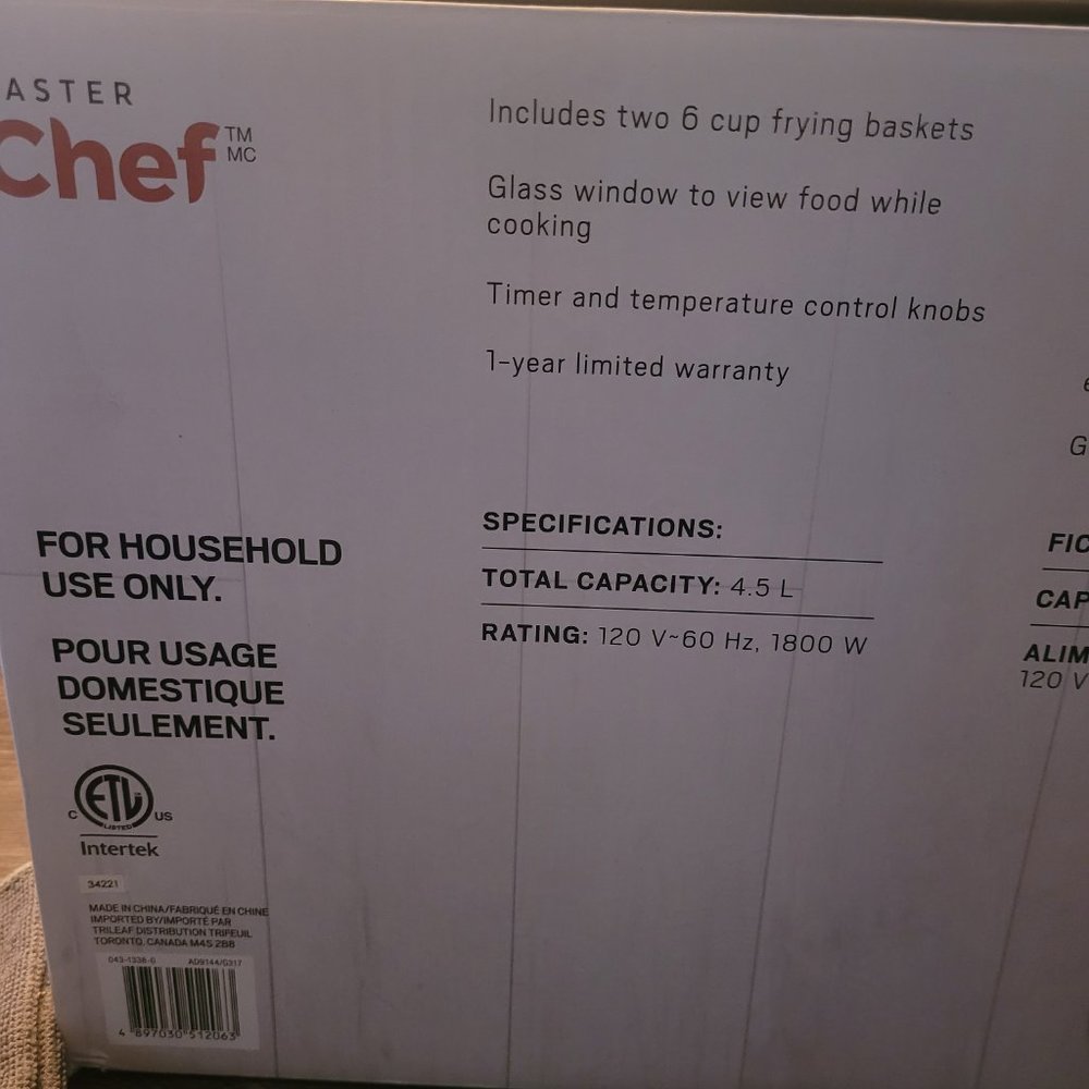 Master Chef Deep Fryer - Picture 4 of 4